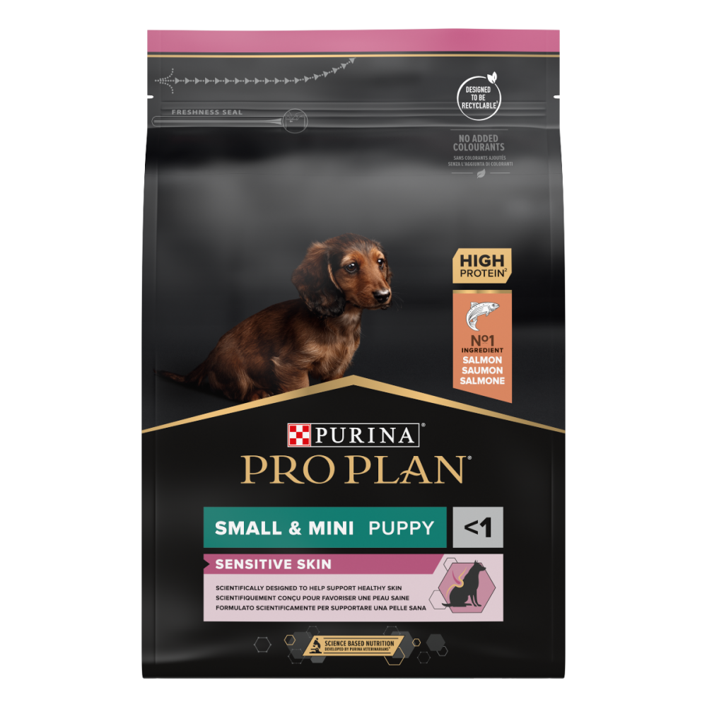 PRO PLAN SMALL & MINI PUPPY <1 SENSITIVE SKIN SALMON 3kg