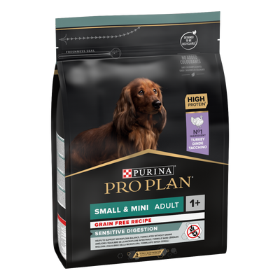 PRO PLAN SMALL & MINI ADULT 1+ SENSITIVE DIGESTION TURKEY 3kg