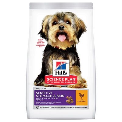 Hill’s Adult 1+ Sensitive Stomach & Skin Small & Mini Chicken