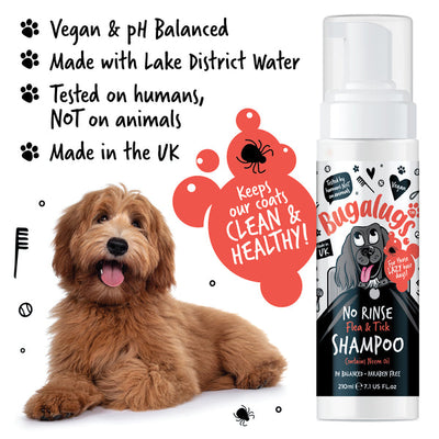 NO RINSE FLEA & TICK SHAMPOO FOR DOGS 210ML