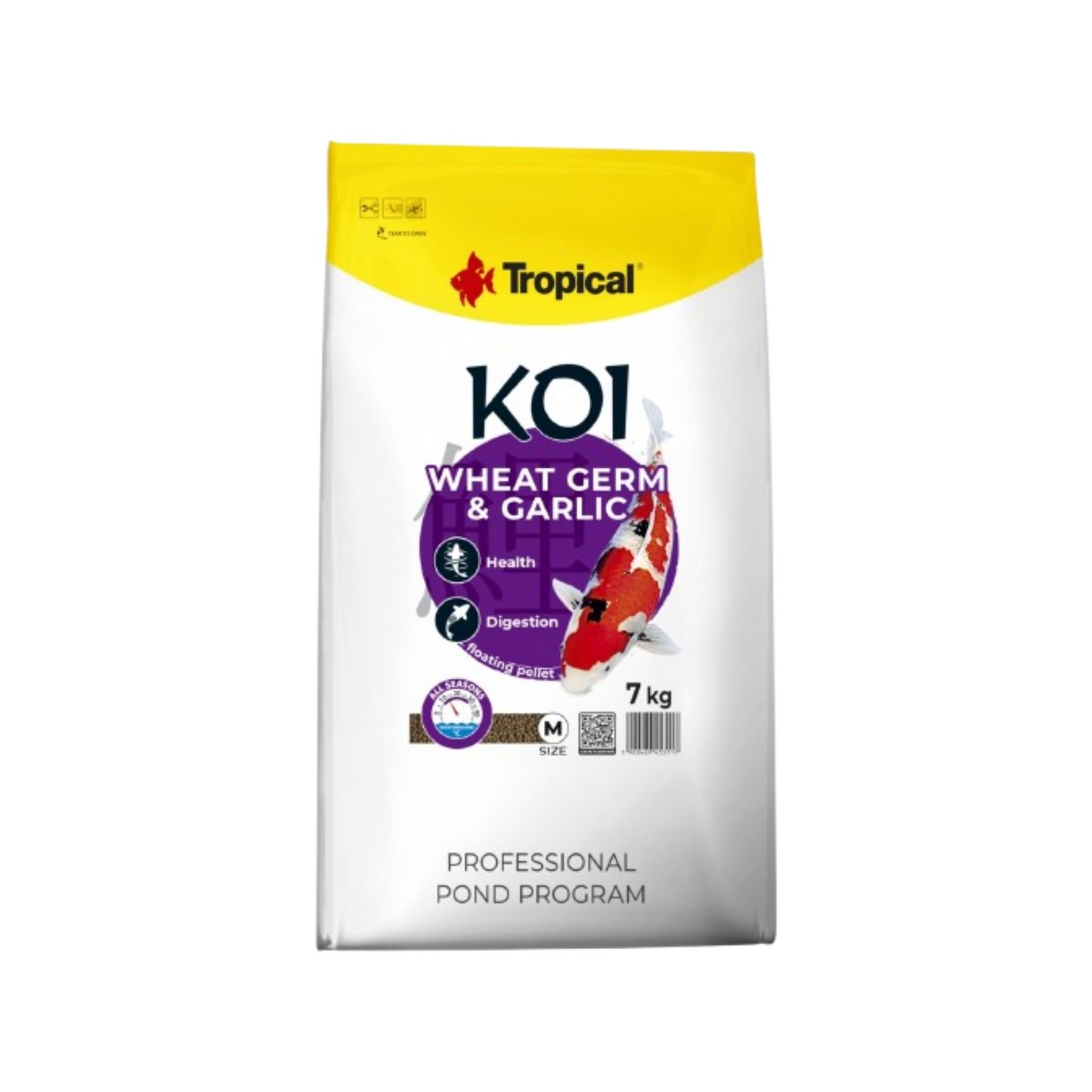 KOI WHEAT GERM & GARLIC MEDIUM PELLET