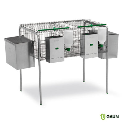 RABBIT CAGE JUCAR 2 NESTS 2 FEEDERS