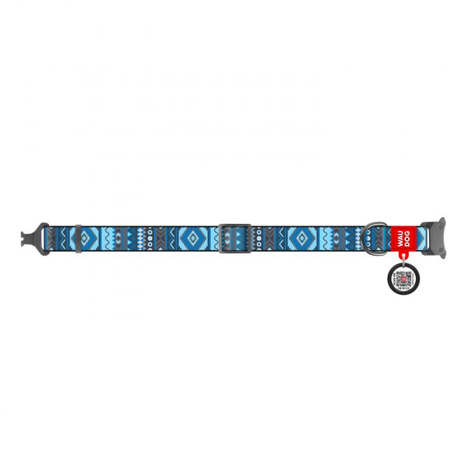 WAUDOG NYLON DOG COLLAR WITH QR PASSPORT