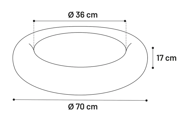 BASKET ALBA ROUND WHITE