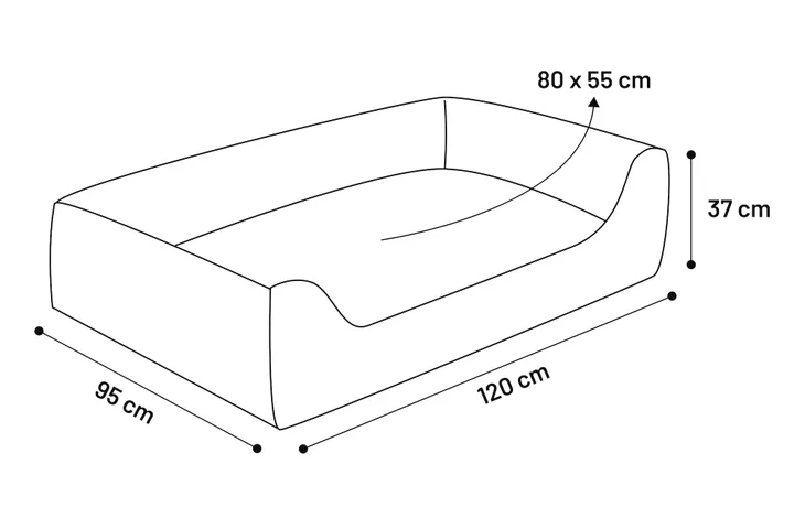 BASKET LOTTA RECTANGLE TAUPE