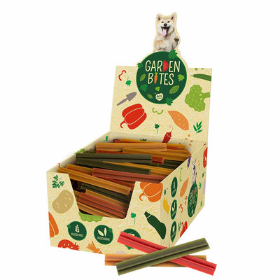GARDEN BITES DENTAL STICKS LARGE DISPLAY 16cm