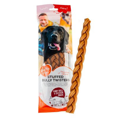 CHEW! STUFFED BULLY TWISTERS BROWN 25.4cm