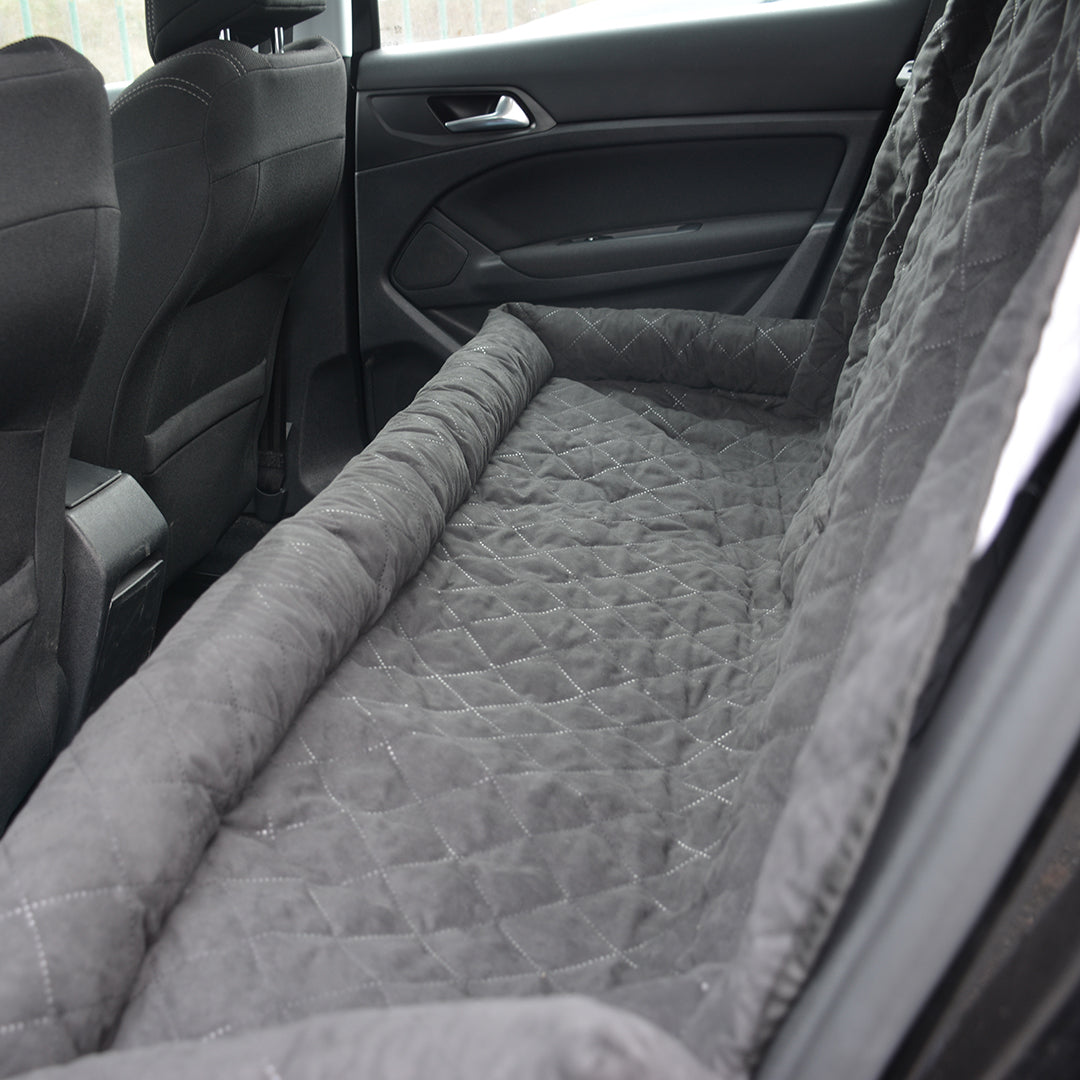 BACK SEAT COVER WITH EDGE BLACK