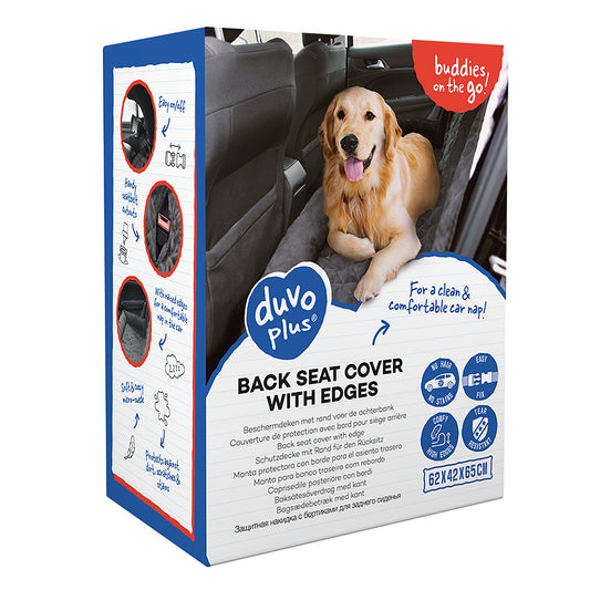 BACK SEAT COVER WITH EDGE BLACK