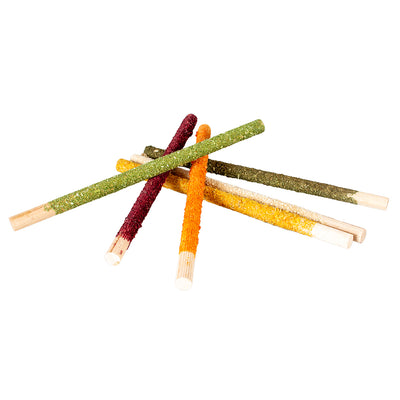 WOODEN GNAWING STICKS VEGETABLES & FLOWERS
