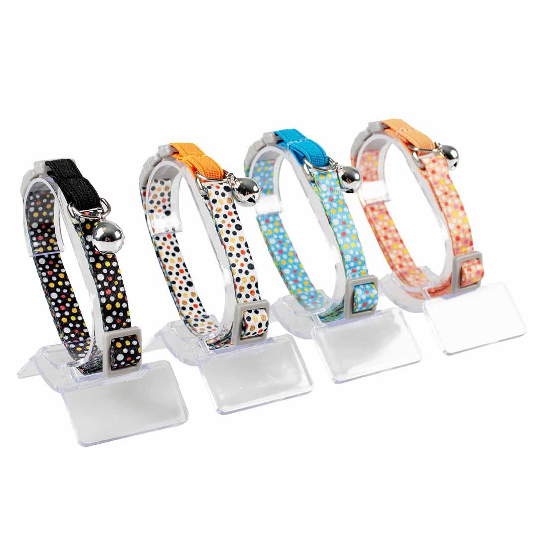 CAT COLLAR COLORFUL BALLS