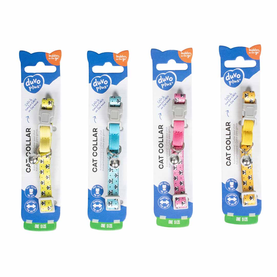 CAT COLLAR RACCOON NYLON MIXED COLOURS 20-30cm / 10mm