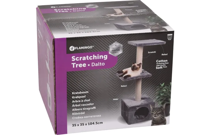 SCRATCHING TREE DALTO GREY & WHITE