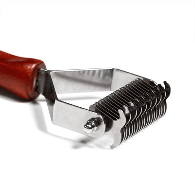 DOUBLE SIDED UNDERCOAT BRUSH W/STAINLESS STEEL TINES