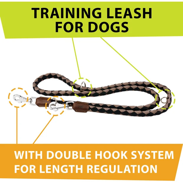 FERPLAST TWIST LEASH BROWN