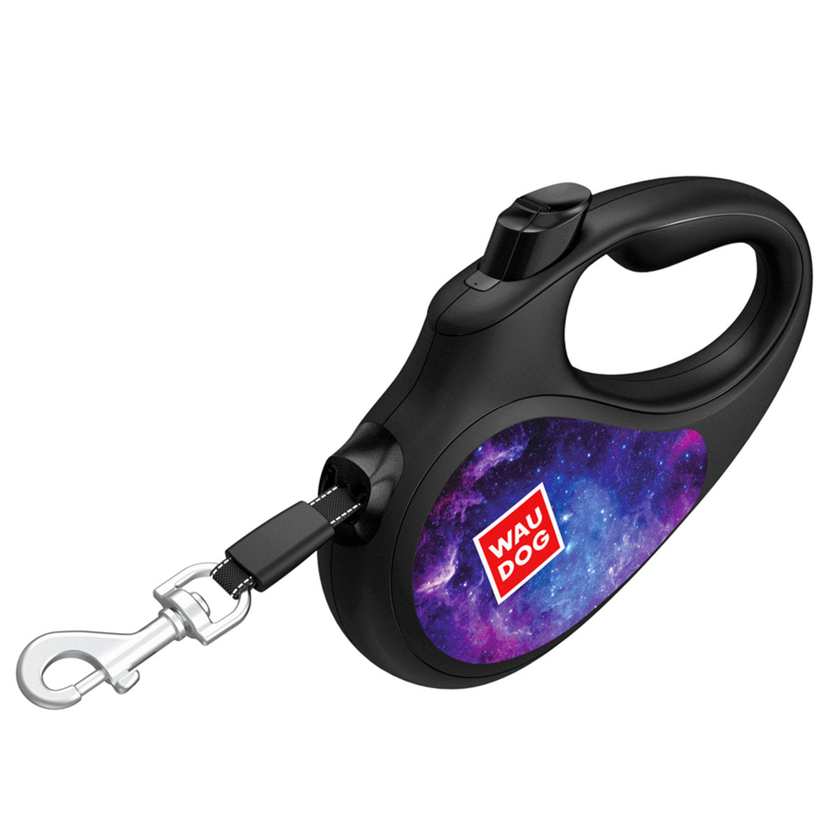 WAUDOG R-LEASH RETRACTABLE DOG LEASH DESIGN NASA21 WITH WASTE BAG CONTAINER & REFLECTIVE TAPE