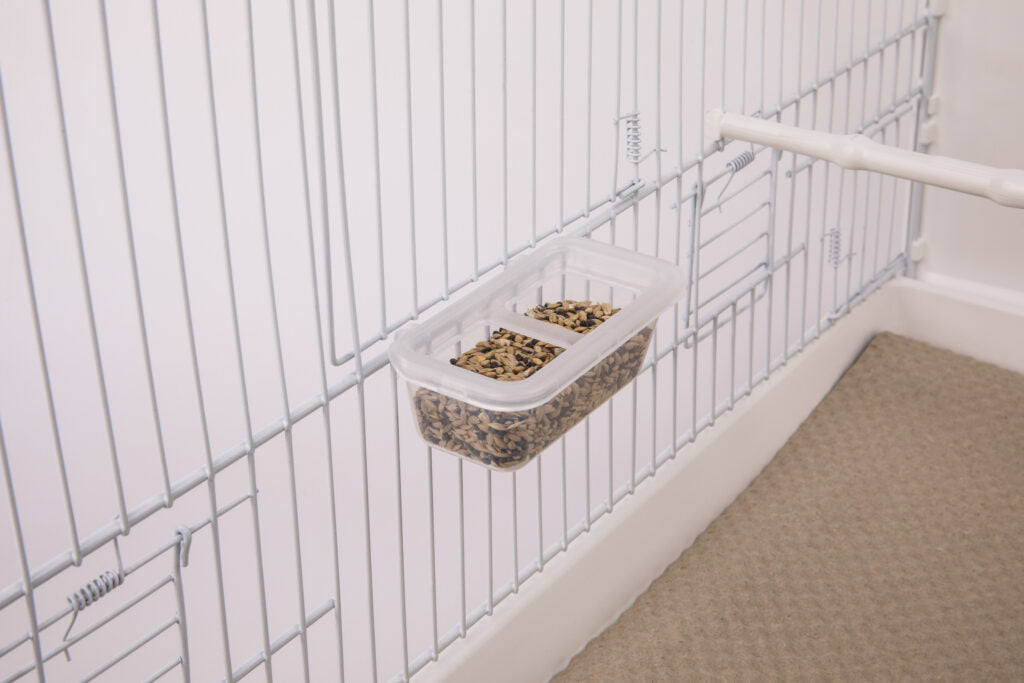 BIRD FEEDER 2 OPENING PLASTIC HOOKS