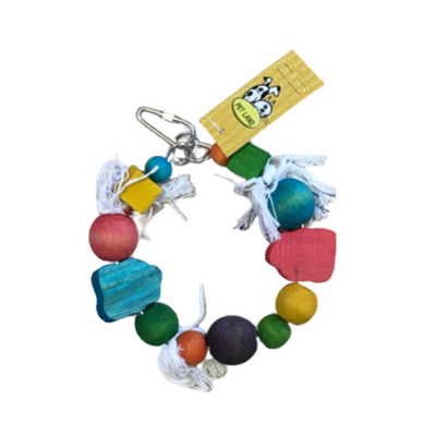 BIRD TOY WOODEN CIRCLE