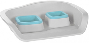 DOUBLE PLATE WTH TRAY
