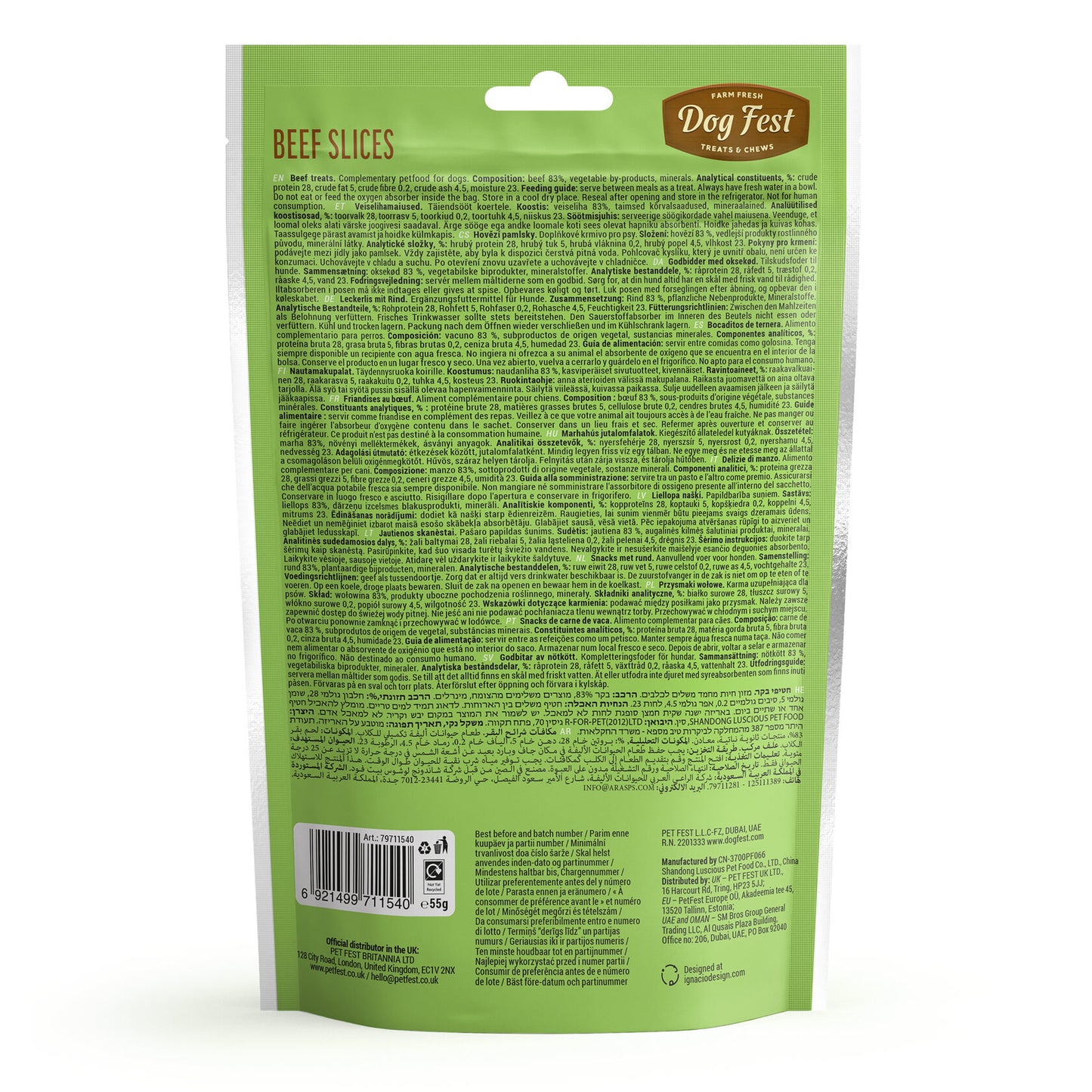 BEEF SLICES FOR SM BREEDS