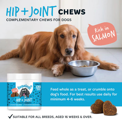HIP & JOINT SUPPLEMENT CHEWS FOR DOGS 80G 120 CHEWS
