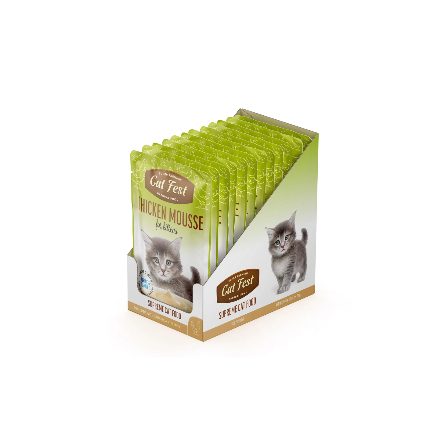 CHICKEN MOUSSE FOR KITTENS 70G