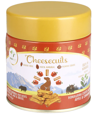 PAWFECT CHEESE BISCUIT with Apple & Cinnamon 100G