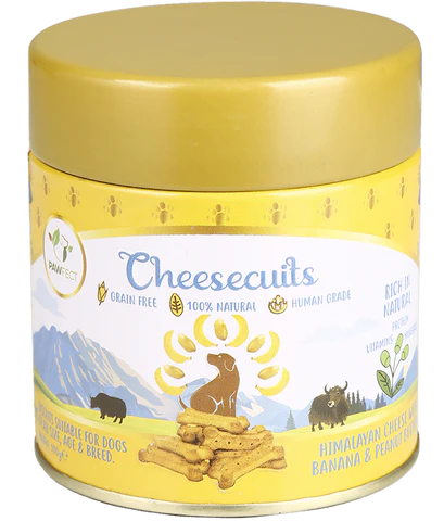 PAWFECT CHEESE BISCUIT with Banana & Peanut Butter 100G