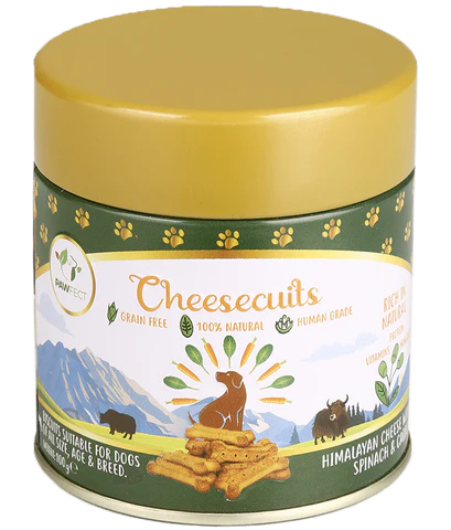 PAWFECT CHEESE BISCUIT with Spinach & Carrots 100G
