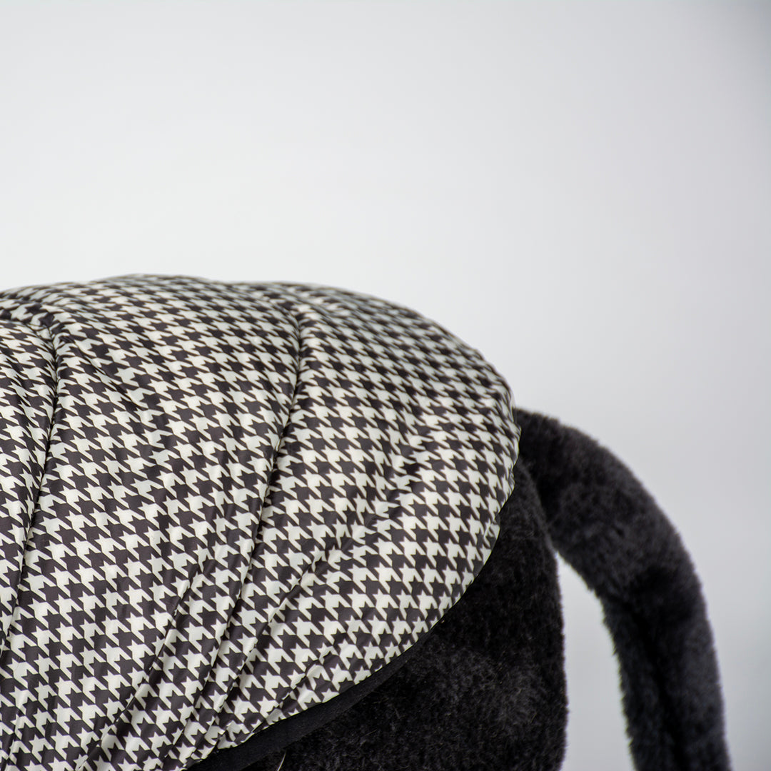 DOG JACKET PUFFER - BLACK AND WHITE