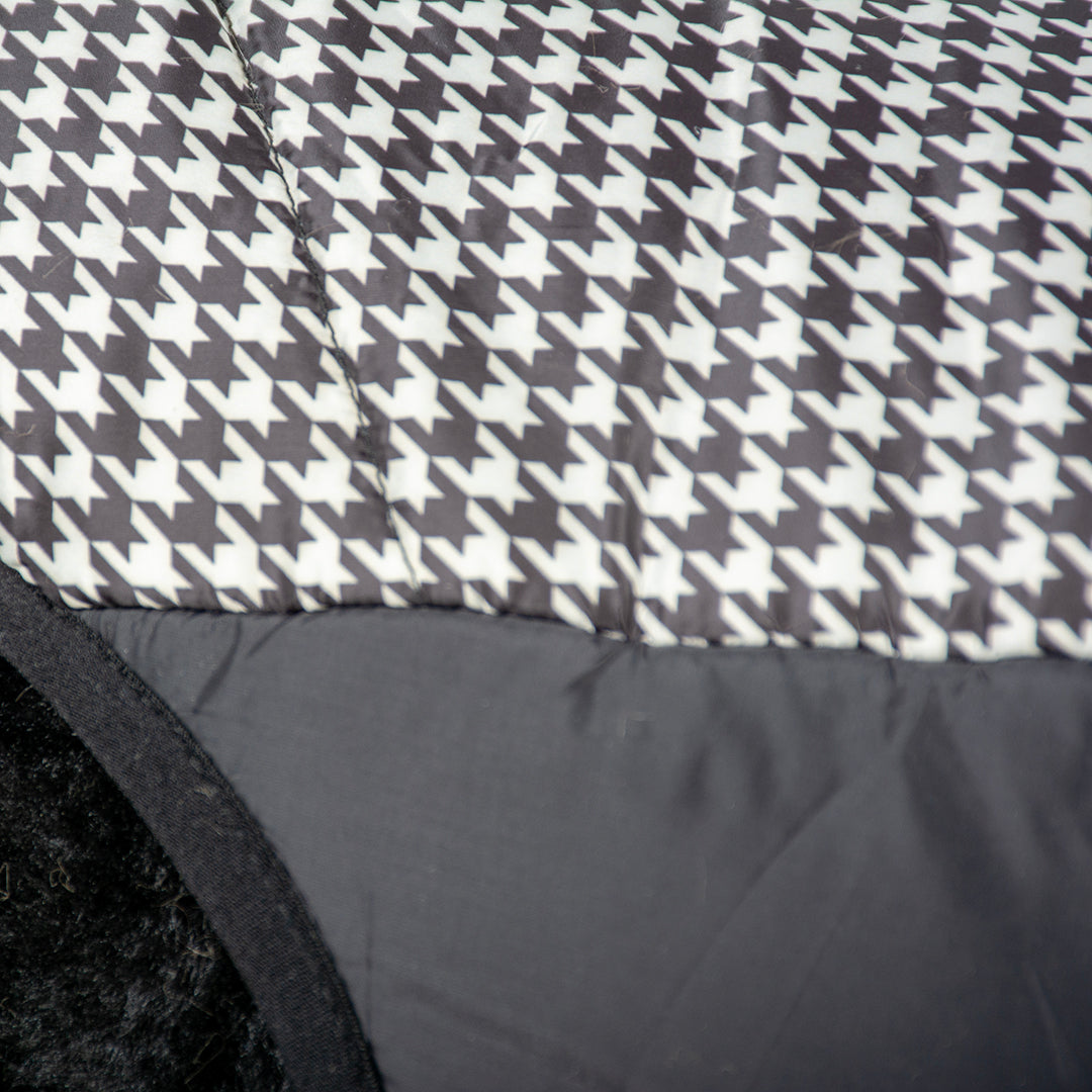 DOG JACKET PUFFER - BLACK AND WHITE