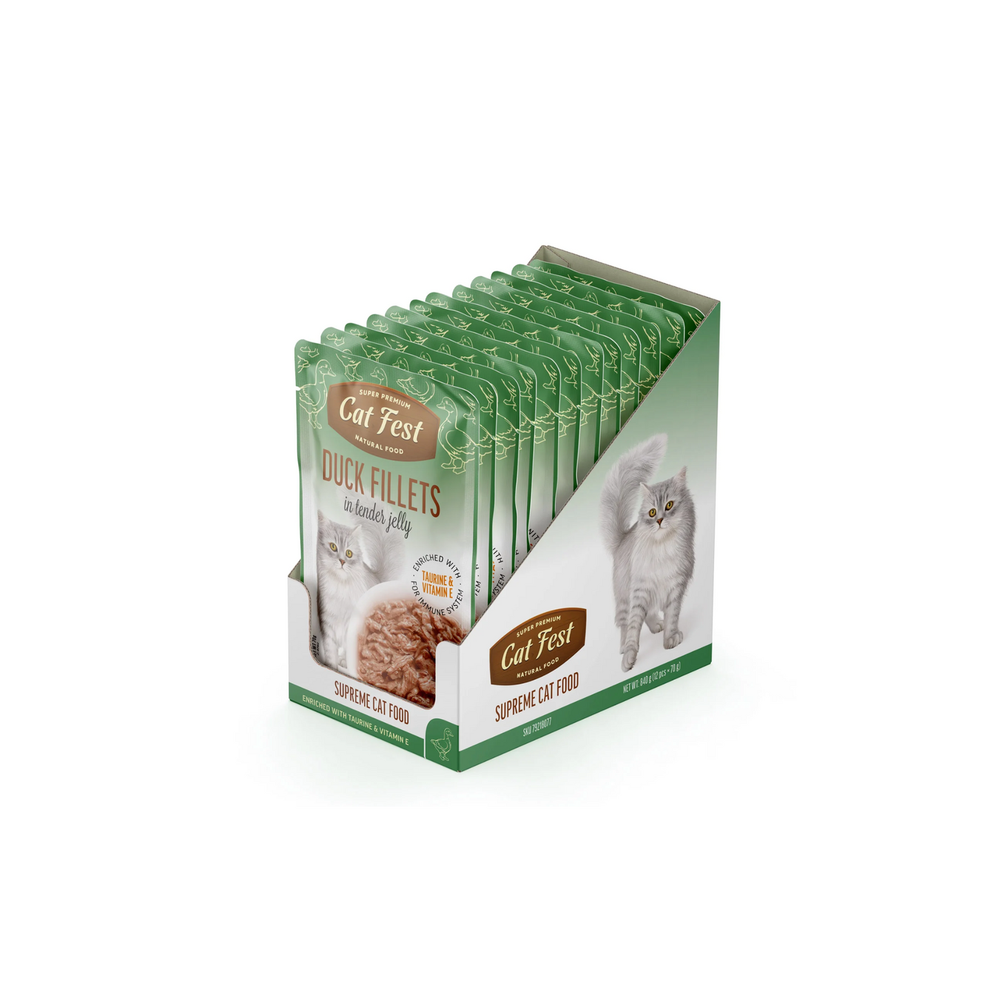 DUCK FILLETS IN TENDER JELLY 70G