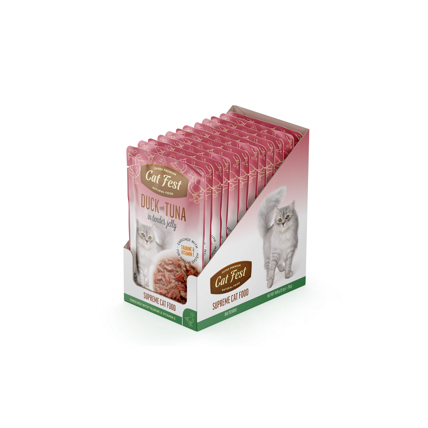 DUCK WITH TUNA IN TENDER JELLY 70G