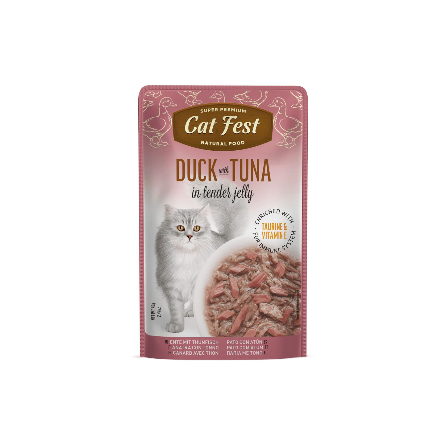 DUCK WITH TUNA IN TENDER JELLY 70G