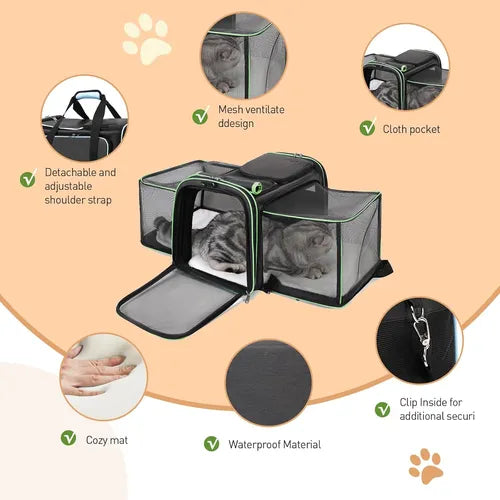 PET TRAVEL BAG 4WAY 7kg/Max