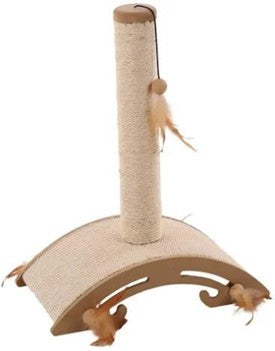 SCRATCH POLE SISAL+TOY ELLA