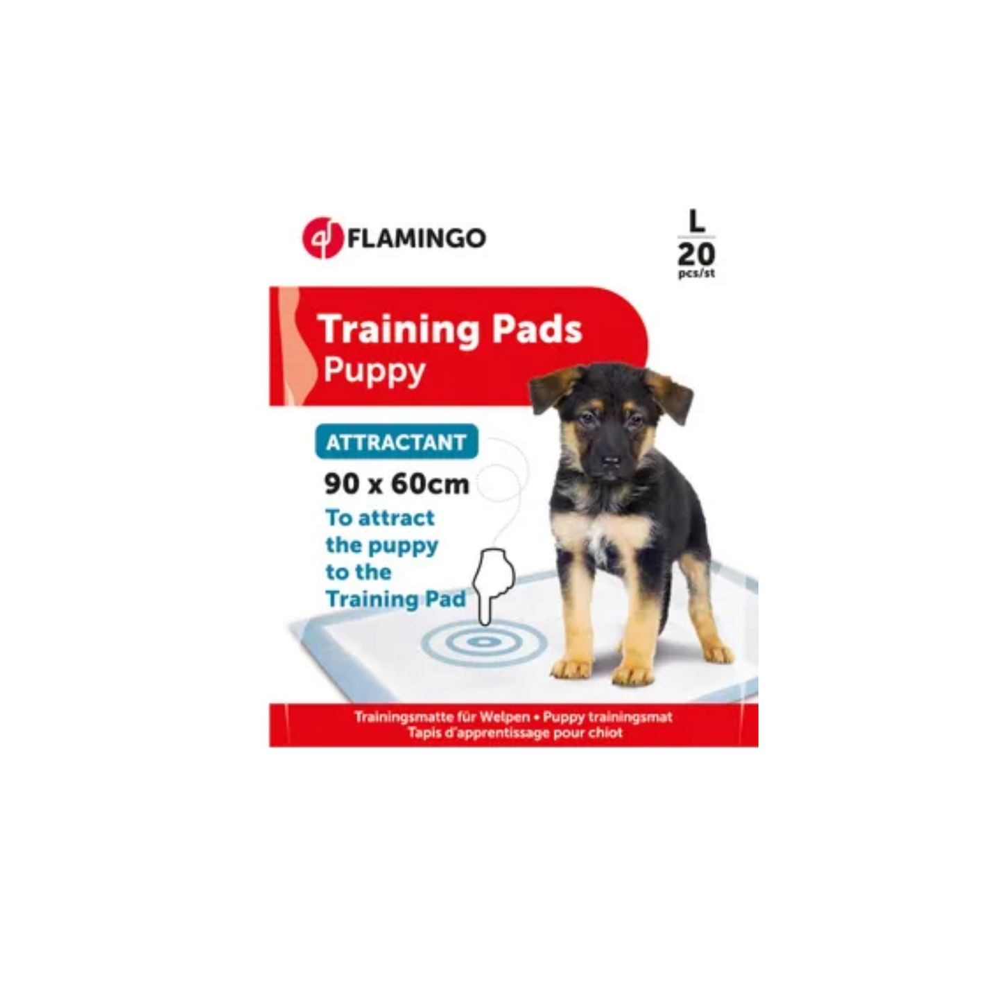 TRAINING PAD WITH BUILT-IN ATTRACTANT PADY WHITE