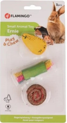 RODENT TOY ERNIE TUBE PEAR WRAP MIX