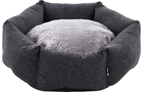 BASKET ELVIRA HAXAGONAL GREY