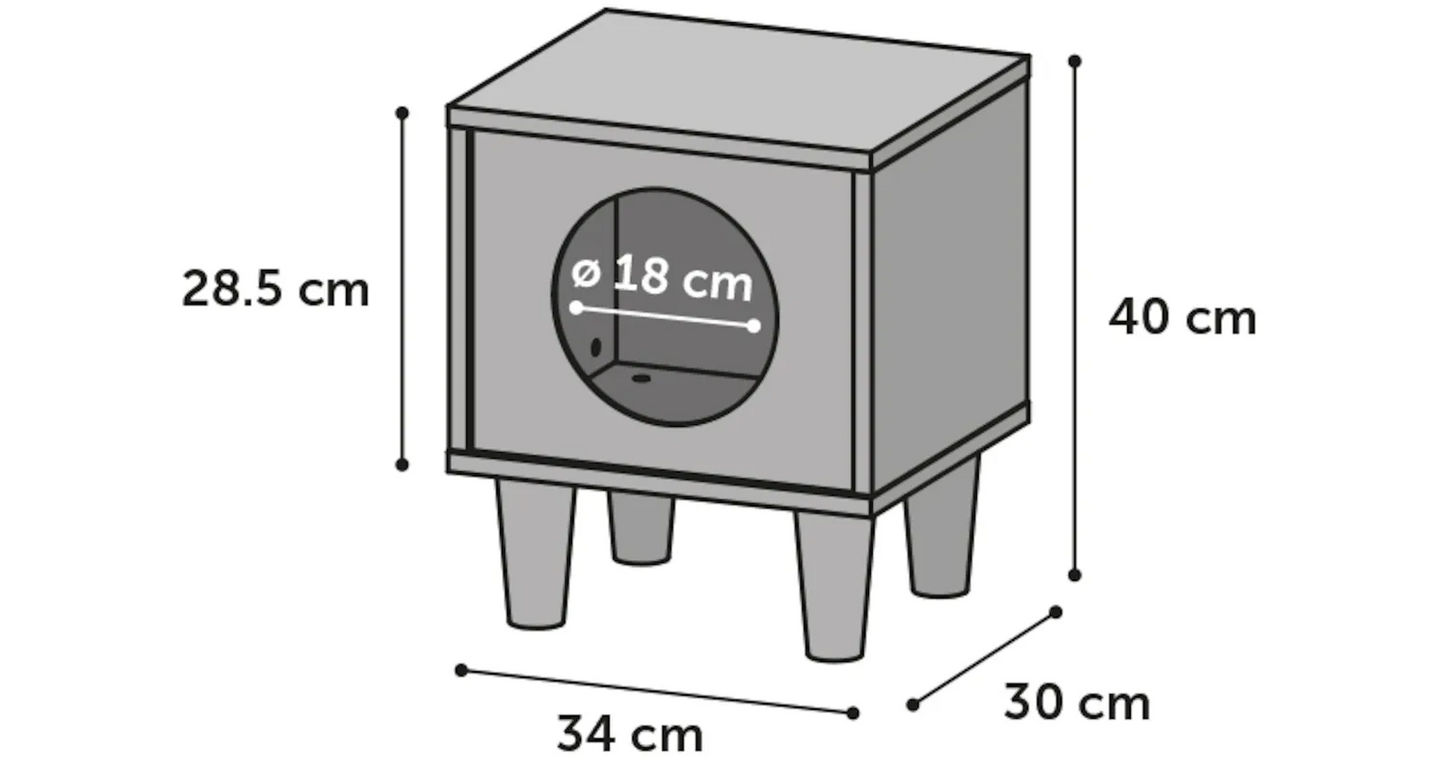 CAT FURNITURE DONUM CUBE BLACK