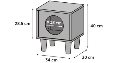CAT FURNITURE DONUM CUBE BLACK