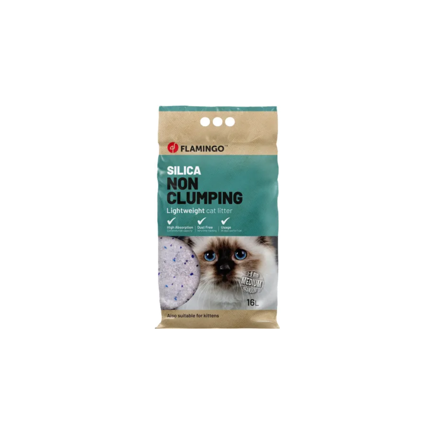 CAT LITTER SILICA MEDIUM GRAINS 1-8mm
