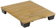 WOODEN PATIO WITH PLASTIC FEET