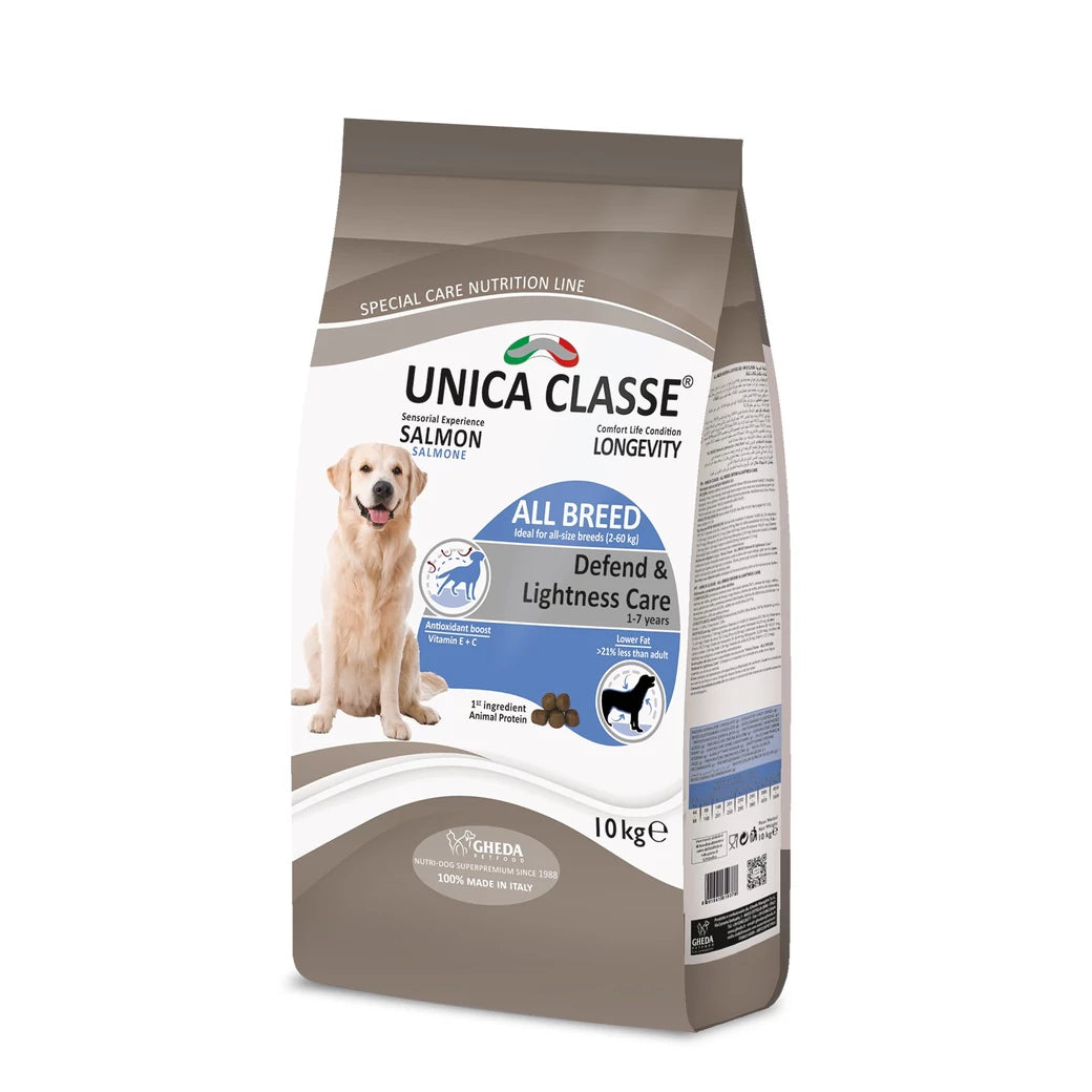 DOG UNICA CLASS ALL BREED DEFEND & LIGHTNESS SALMON LONGEVITY