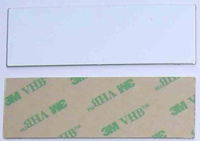 БИРКА СЕРЕБРЯНАЯ ПРЯМОУГОЛЬНАЯ БОЛЬШАЯ 7,6x2,6см