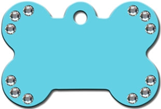 TURQUOISE BONE TAG