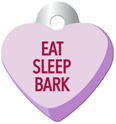 PINK HEART TAG WITH EPIGRAPH SMALL