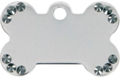 SMALL SILVER BONE ID TAG