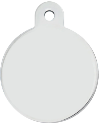 SILVER CIRCLE LARGE TAG