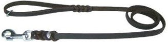 LEATHER LEAD SILVER CLIP 10mm